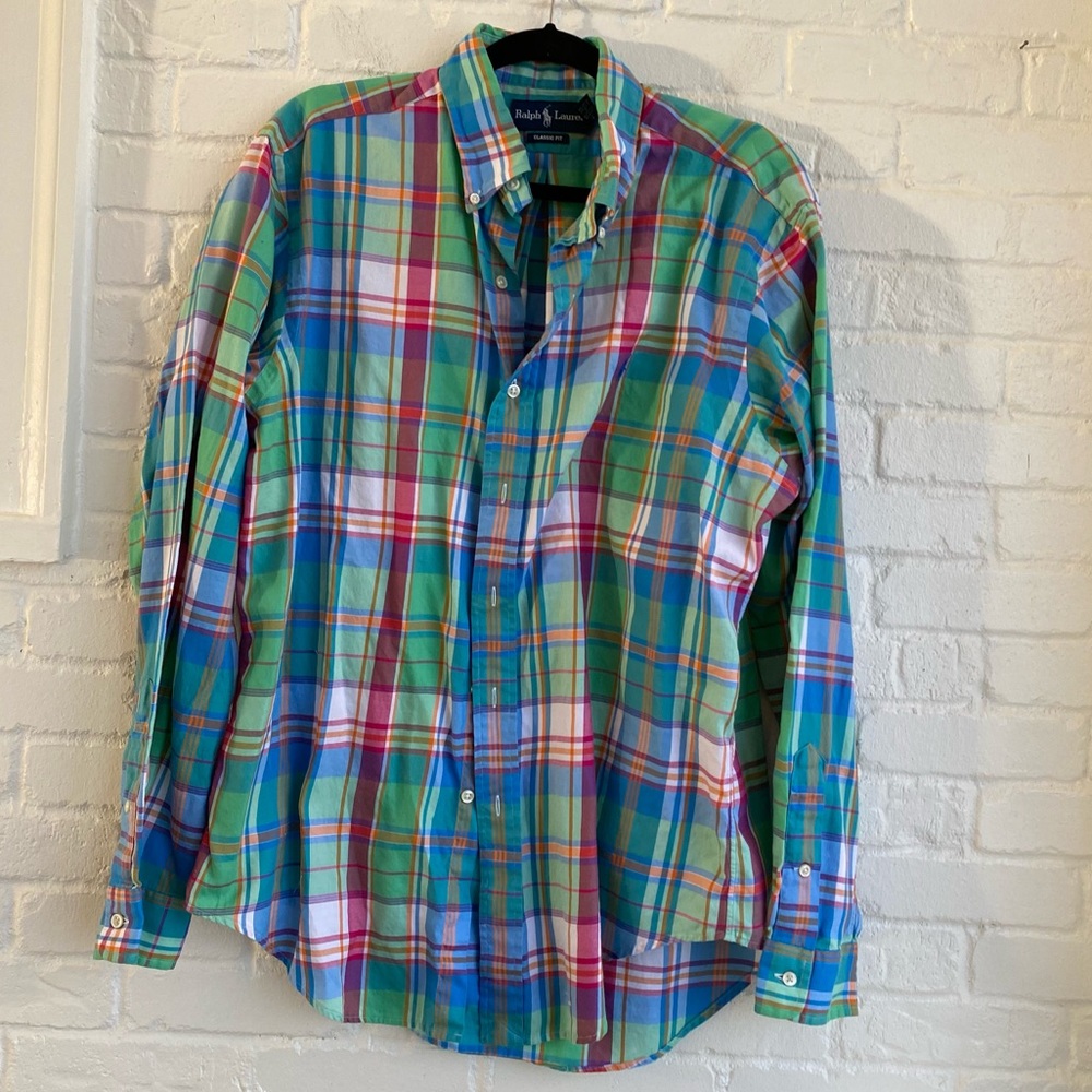 Ralph Lauren Classic Fit Long Sleeve Button Down Shirt